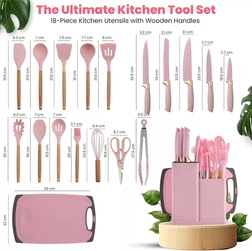 Set Utencilios De Cocina Por 19 Piezas